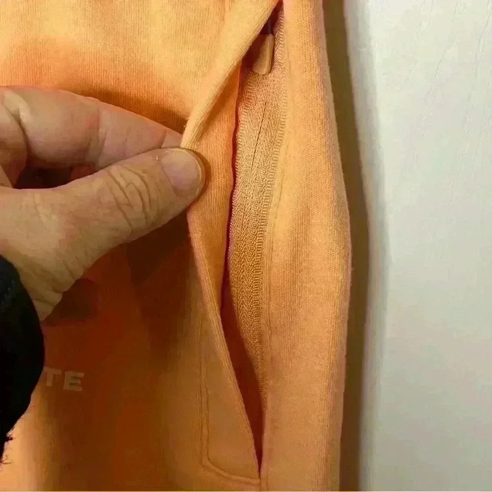 Alphalete Shorts Women Small Orange NWOT Athletic Leisure Drawstring Pockets‎